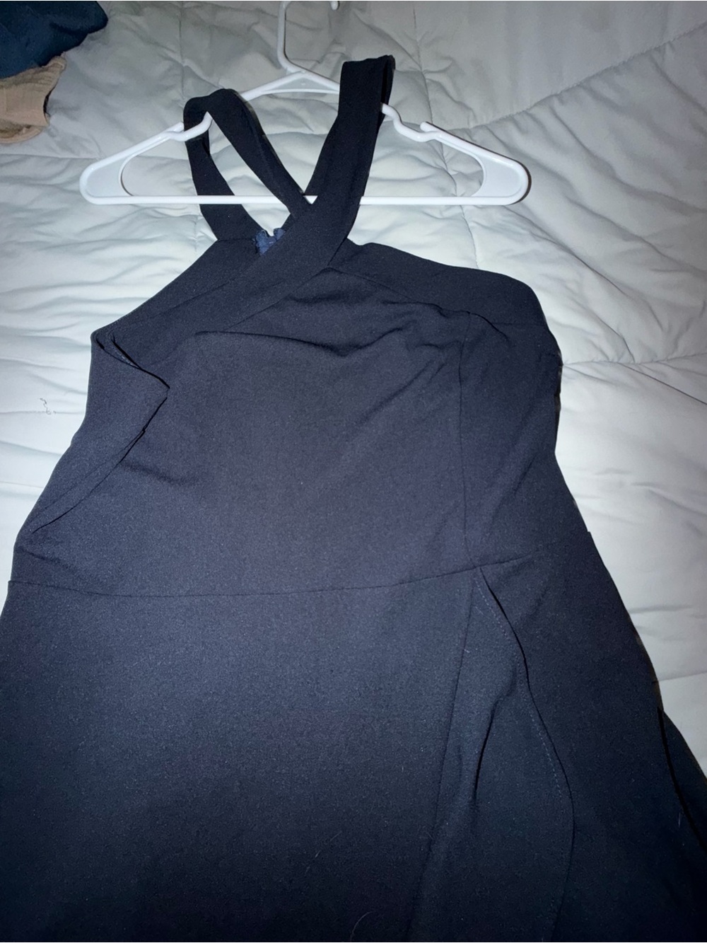 Women's navy  Cross-Back Dress
